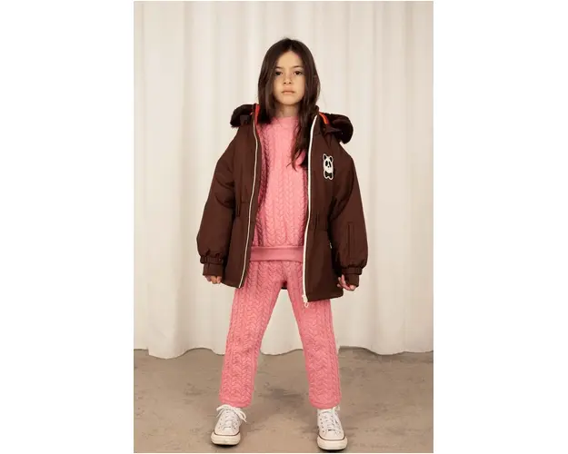 Mini Rodini geaca copii culoarea maro