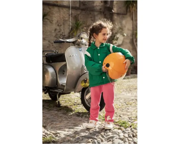 Mini Rodini geaca copii Mini Rodini x Wrangler culoarea verde