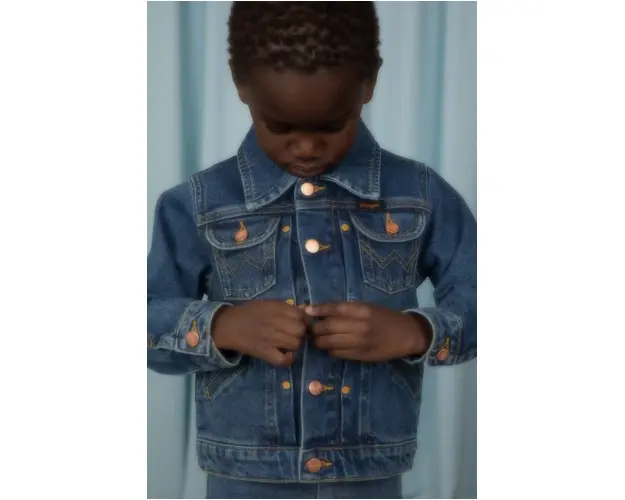 Mini Rodini geaca de blugi pentru copii Mini Rodini x Wrangler