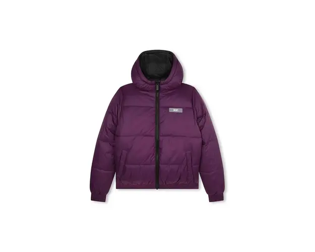 Dkny geaca reversibila pentru copii culoarea violet