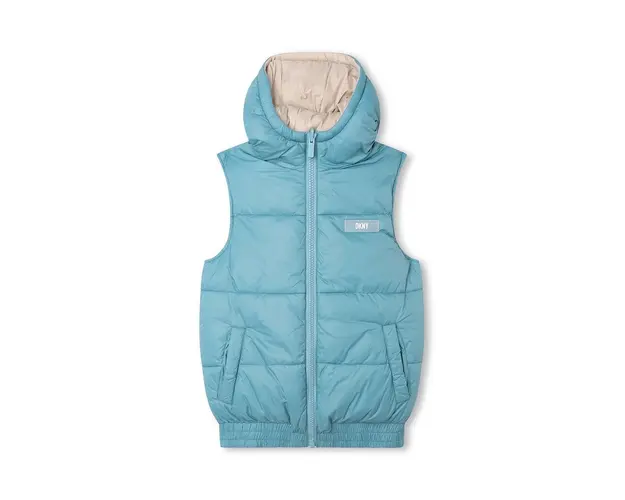 Dkny vesta cu doua fete pentru copii culoarea verde