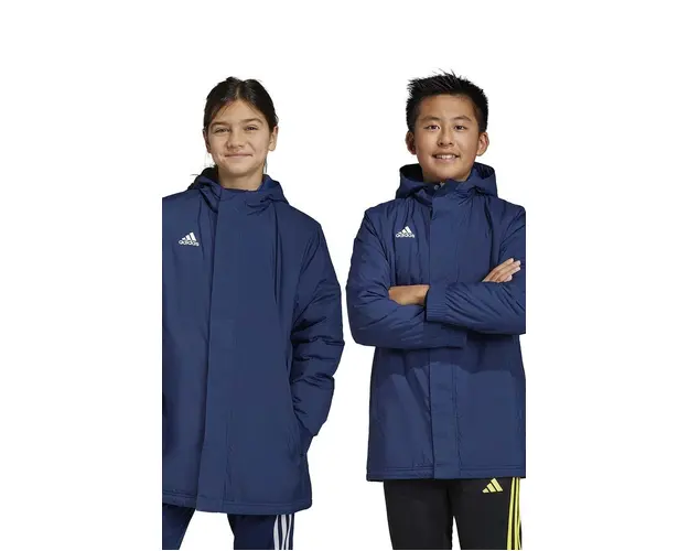 adidas Performance geaca copii culoarea albastru marin