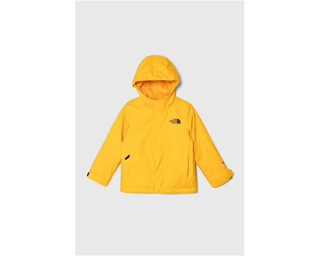 The North Face geaca copii SNOWQUEST JACKET culoarea galben