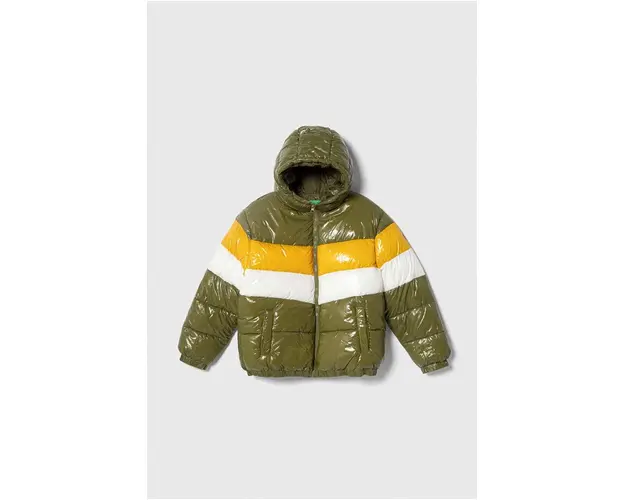 United Colors of Benetton geaca copii culoarea verde