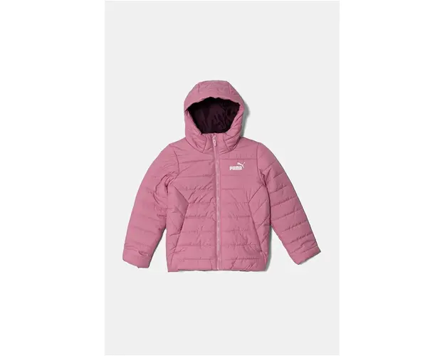 Puma geaca pentru copii ESS Hooded Padded Jacket culoarea roz