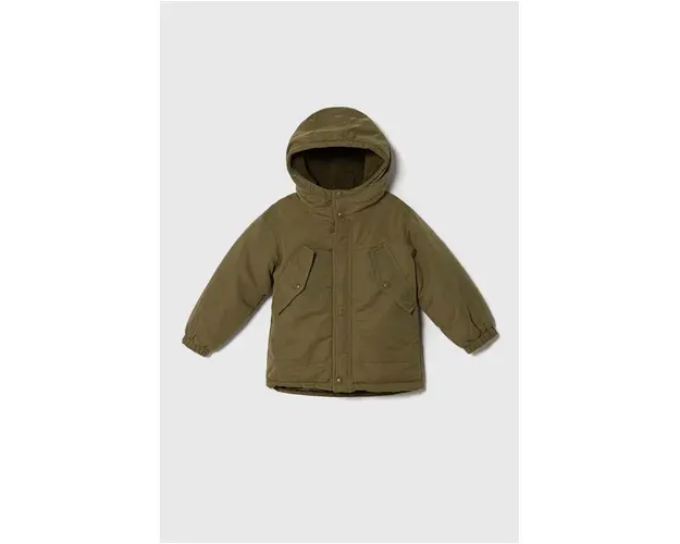 United Colors of Benetton geaca copii culoarea verde