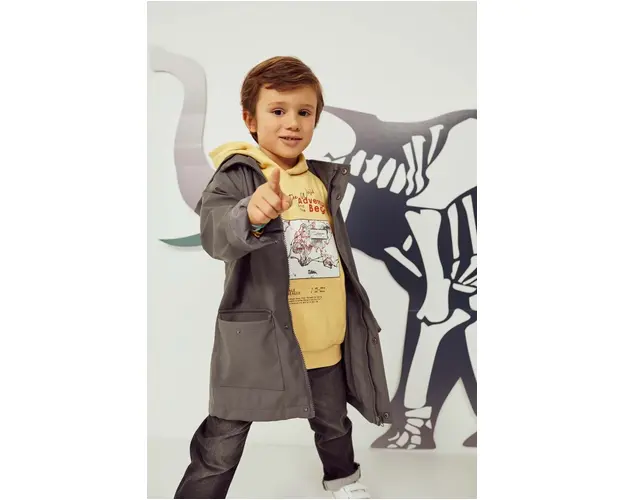 zippy parka pentru copii culoarea gri