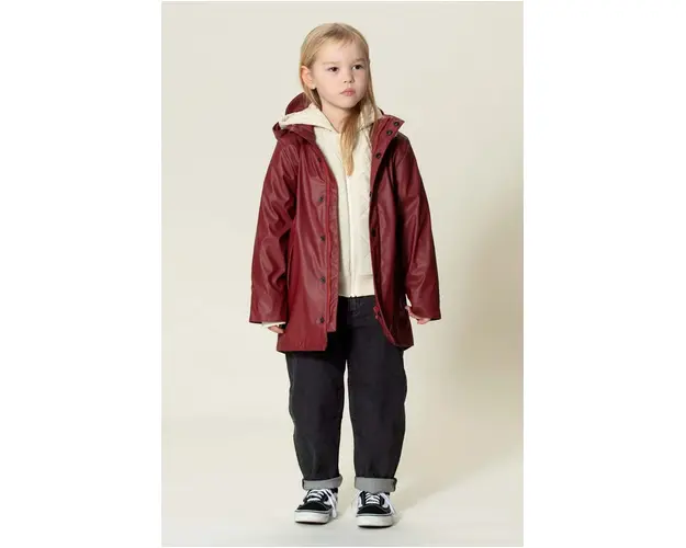 Gosoaky geaca de ploaie copii SNAKE PIT culoarea bordo