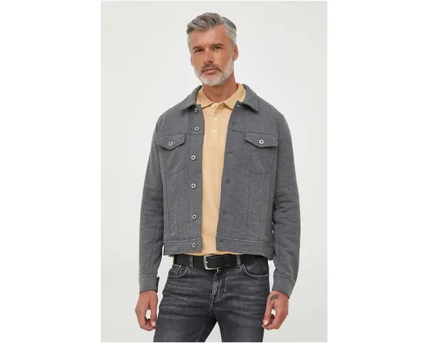 Pepe Jeans geaca Bryson barbati, culoarea gri, de tranzitie