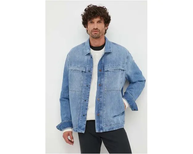 Pepe Jeans geaca jeans barbati, de tranzitie