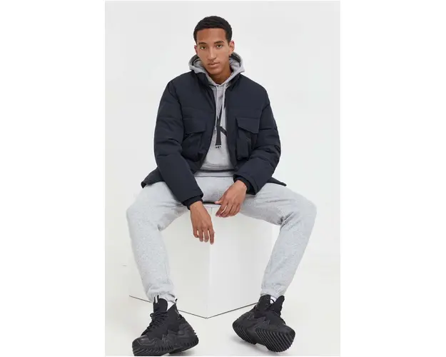 DC geaca barbati, culoarea negru, de iarna