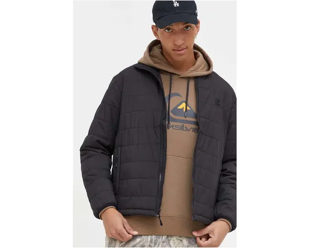 Billabong geaca barbati, culoarea negru, de tranzitie