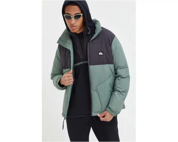 Quiksilver geaca barbati, culoarea verde, de iarna