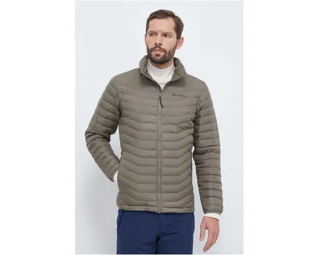 Columbia geaca de puf barbati, culoarea verde, de iarna