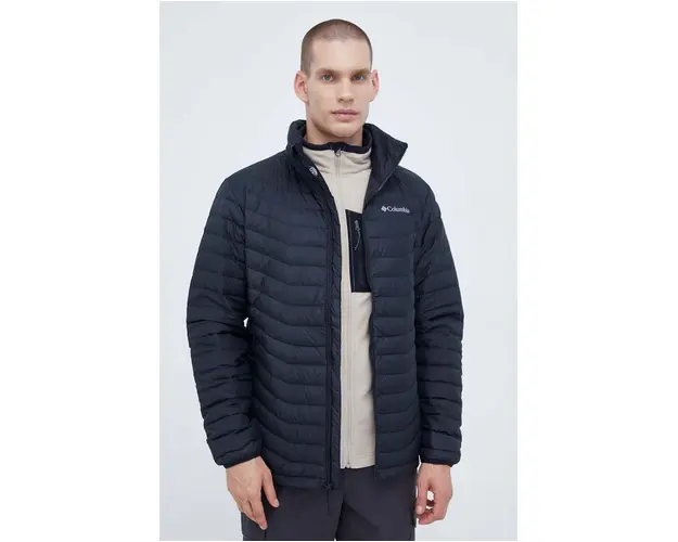 Columbia geaca de puf barbati, culoarea negru, de iarna