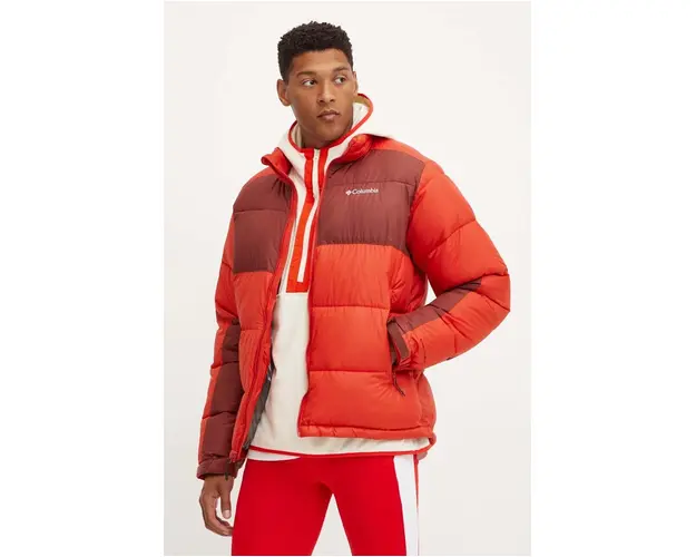 Columbia geaca barbati, culoarea rosu, de iarna