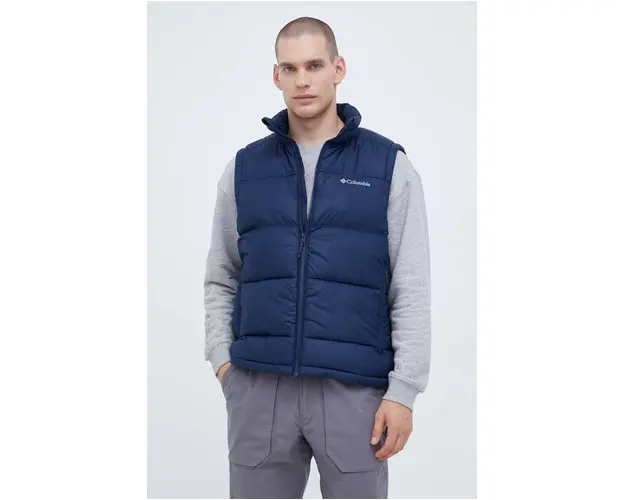 Columbia vesta Pike Lake II barbati, culoarea albastru marin, de iarna