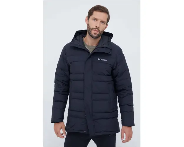 Columbia geaca de puf Saltzman barbati, culoarea negru, de iarna