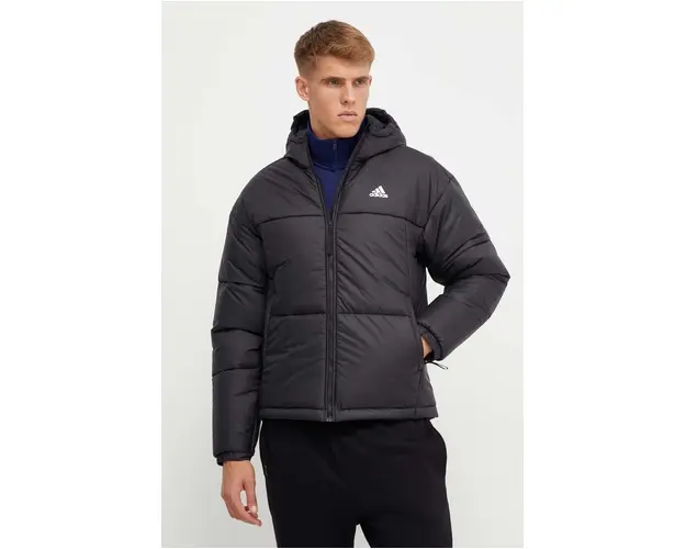 adidas geaca barbati, culoarea negru, de iarna IK0521