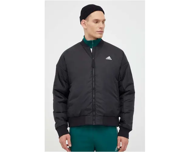 adidas geaca bomber barbati, culoarea negru, de tranzitie IK0526