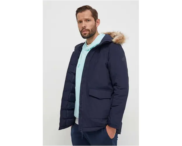 adidas geaca barbati, culoarea bleumarin, de iarna IK0552