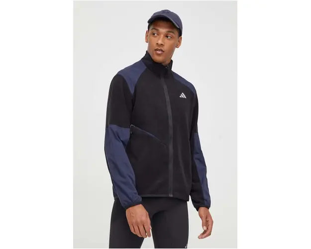 adidas Performance hanorac de jogging Ultimate Running culoarea negru, modelator