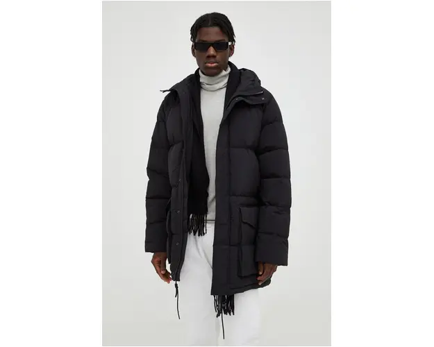 Drykorn geaca barbati, culoarea negru, de iarna