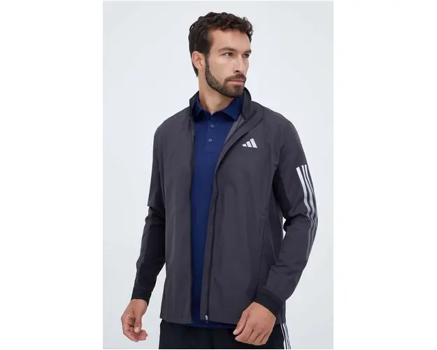 adidas Performance jacheta de alergare Run Icon culoarea negru, de tranzitie