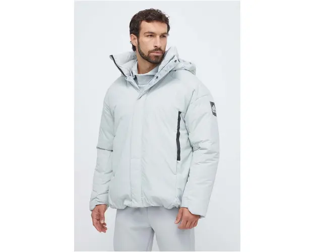 adidas geaca de puf barbati, culoarea verde, de iarna