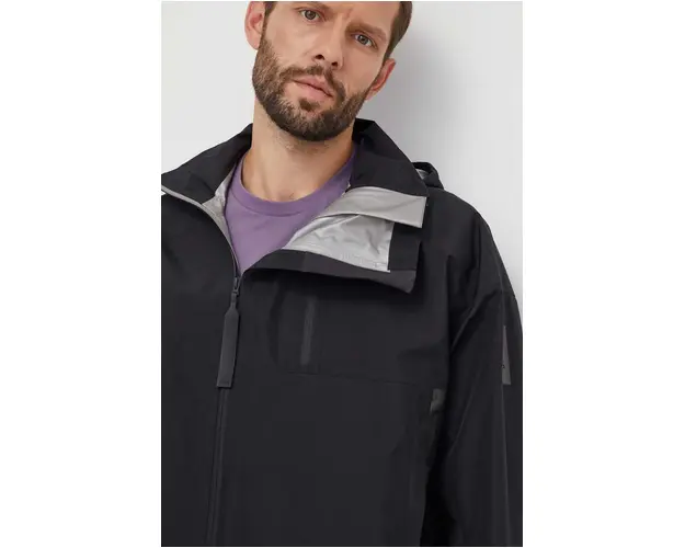 adidas geaca barbati, culoarea negru, de tranzitie, oversize