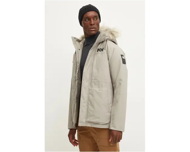 Helly Hansen geaca barbati, culoarea bej, de iarna