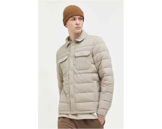 Hollister Co. geaca barbati, culoarea bej, de tranzitie