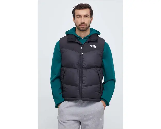 The North Face vesta Saikuru Vest barbati, culoarea negru, de iarna NF0A853JJK31