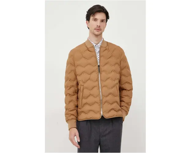 Michael Kors geaca barbati, culoarea maro, de tranzitie