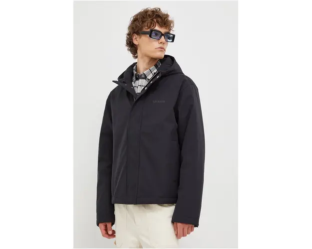 Les Deux geaca Malone 2.0 barbati, culoarea negru, de iarna