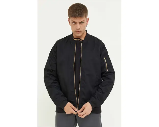 Dickies geaca bomber barbati, culoarea negru, de tranzitie