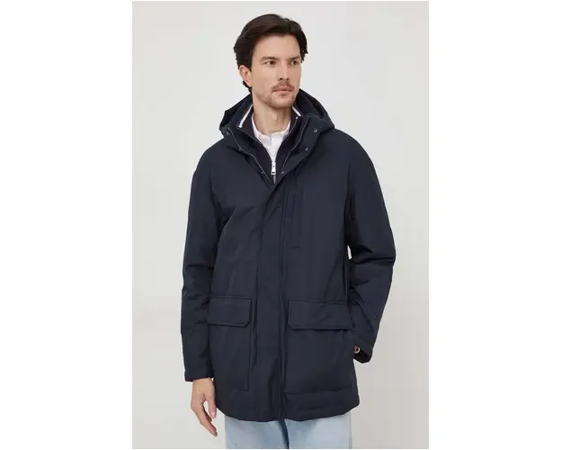 Paul&Shark geaca de puf barbati, culoarea albastru marin, de iarna