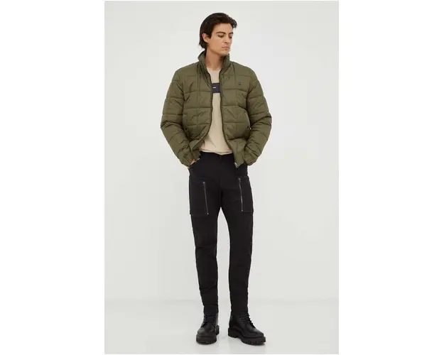 G-Star Raw geaca barbati, culoarea verde, de iarna