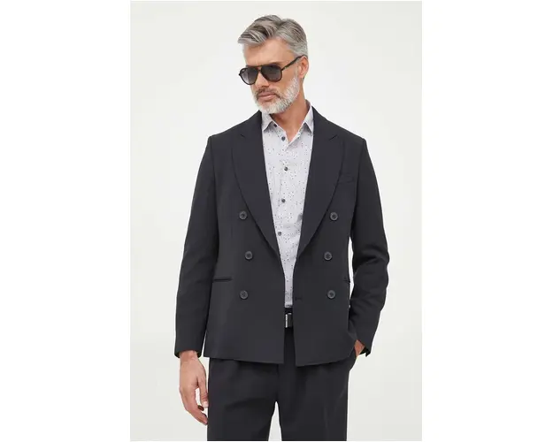 United Colors of Benetton sacou barbati, culoarea negru
