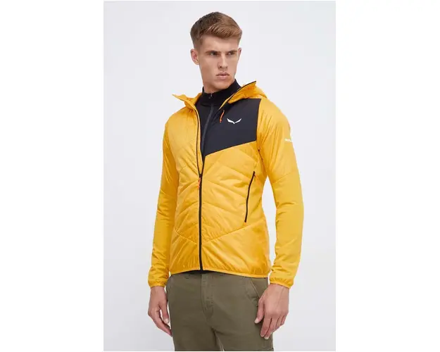 Salewa geaca sport Ortles Hybrid culoarea galben