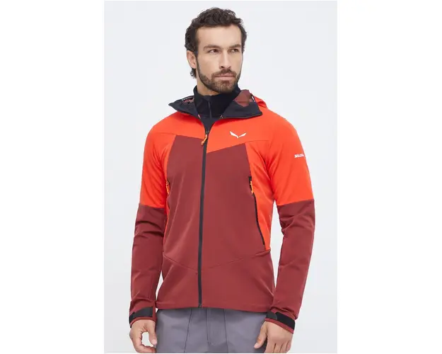 Salewa jacheta de exterior Sella Durastretch culoarea rosu