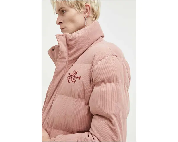 On Vacation geaca din velur culoarea roz, de iarna