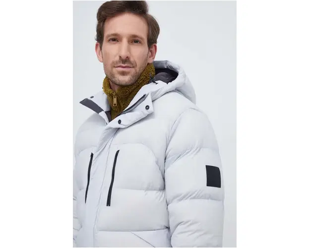 Jack Wolfskin geaca de puf barbati, culoarea gri, de iarna