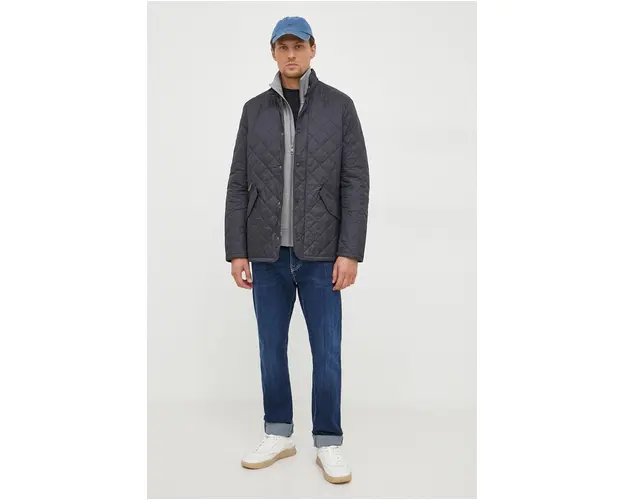 Barbour geaca barbati, culoarea albastru marin, de tranzitie