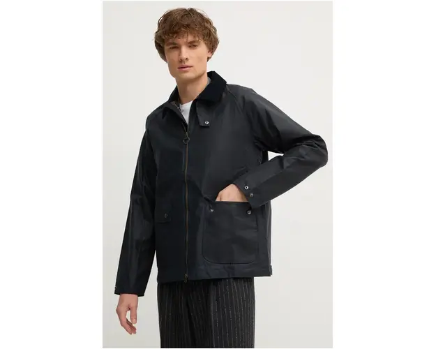 Barbour jacheta de bumbac culoarea verde, de tranzitie