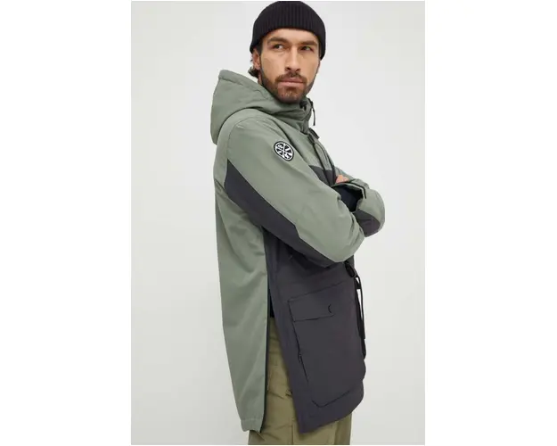 Colourwear geaca Essential culoarea verde