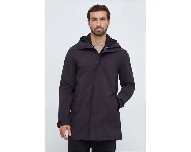 Peak Performance geaca barbati, culoarea negru, de tranzitie