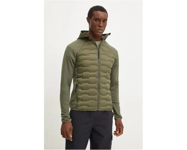 Peak Performance geaca barbati, culoarea verde, de tranzitie