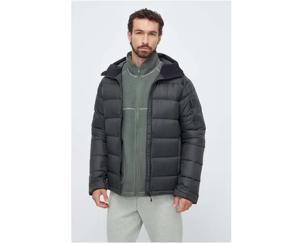 Peak Performance geaca de puf barbati, culoarea verde, de iarna