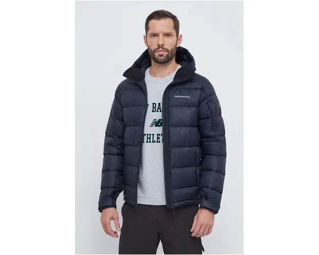 Peak Performance geaca de puf barbati, culoarea negru, de iarna